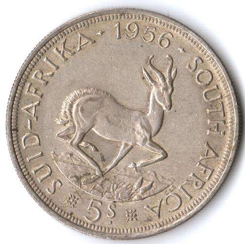 1956 Silver SA Union crown (5 Shilling)