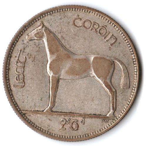 Ireland silver Half Crown 2'6 1930 rare - only 352 000 minted