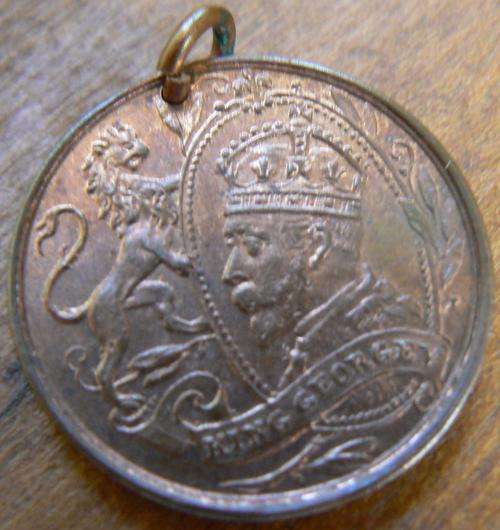King George V coronation medallion 22 June 1911 unused