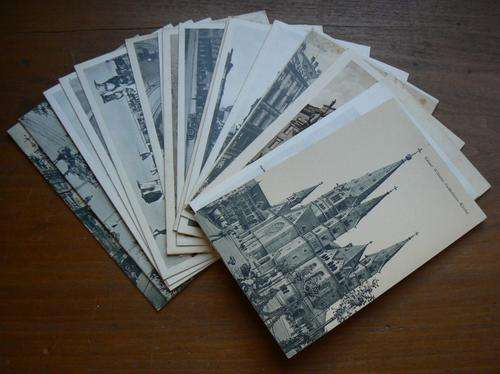 Early 1900's lot of 22 black and white postcards of Berlin, Germany