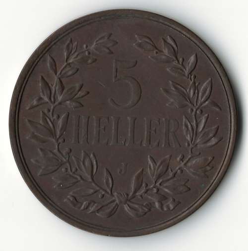 1908J German East Africa 5 Heller