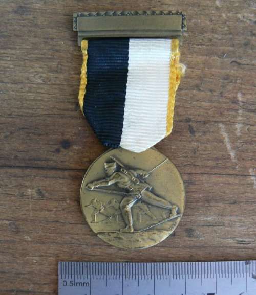 1954 Switzerland military ski medal Fribourg