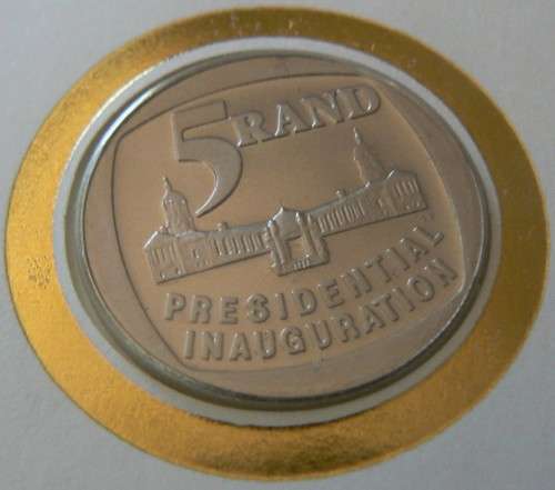 RSA 1994 Mandela 3 Inauguration FDCs - one with proof R5 (no steps) and 2x 6.3b