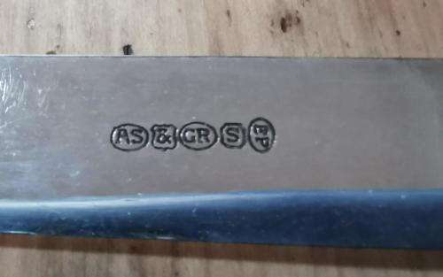 Fruit knives with sterling silver handles, circa 1918