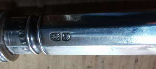 Fruit knives with sterling silver handles, circa 1918