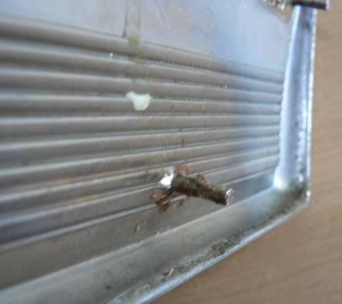 Vintage chrome General Electric refrigerator emblem