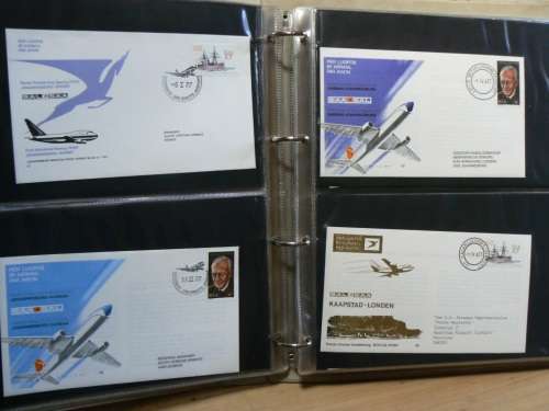 SA Airways First Flight cover collection #1-50, but #30 missing - some duplicates, 59 in total