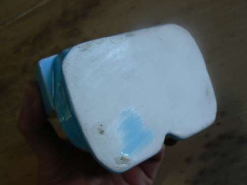 Vintage toilet / bathroom ashtray with monkey, possibly 1950s