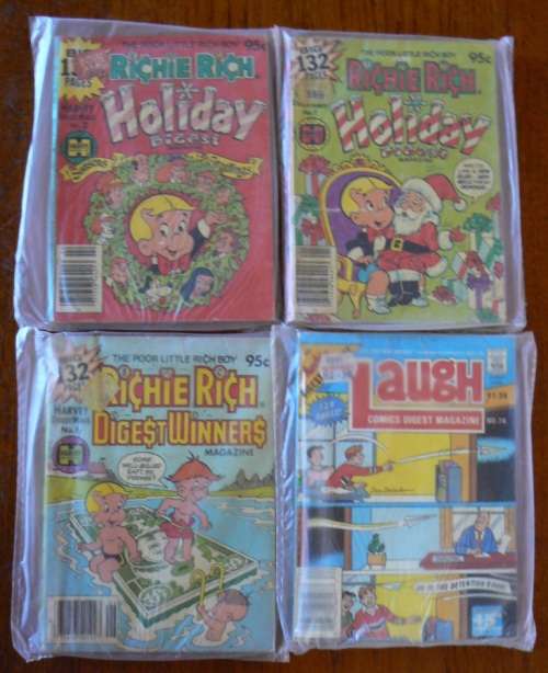 Lot of 4 US-printed Digest Comics - used, then sealed, see listing for details