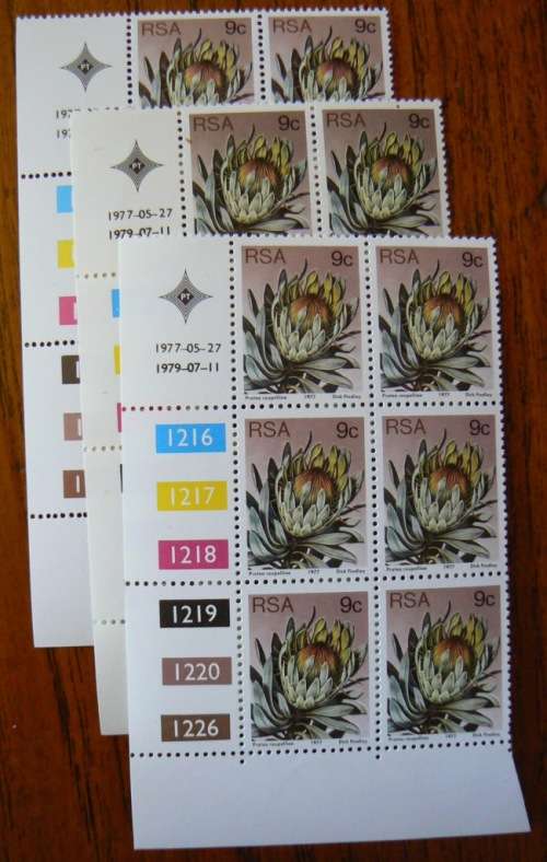 1977 RSA lot of 33 control blocks 3rd definitive series