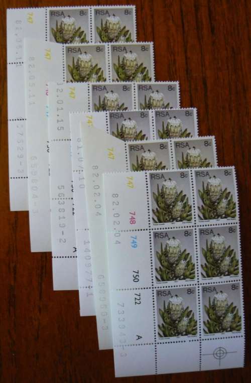 1977 RSA lot of 33 control blocks 3rd definitive series