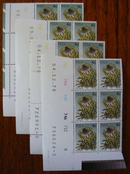 1977 RSA lot of 33 control blocks 3rd definitive series