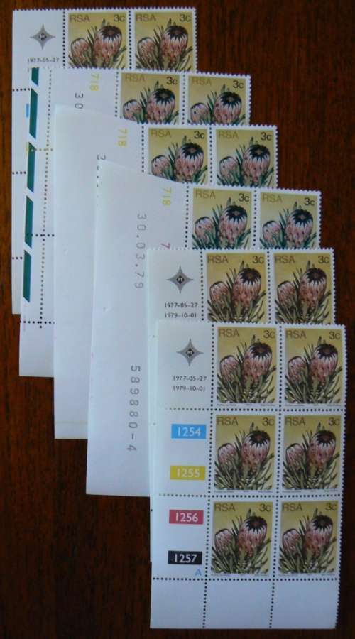 1977 RSA lot of 33 control blocks 3rd definitive series