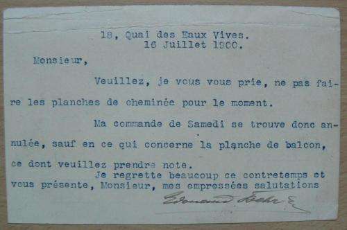 Postal history: Switzerland post card Geneve 1900