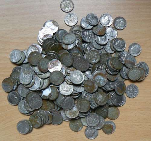 USA lot of 267 Roosevelt dimes (10c) - see listing for details