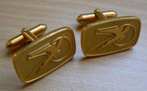SA Airways 1984 50 Years of Flight bronze medallion + pair of cufflinks