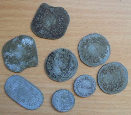 Lot of 8 BP Treasure / Skatkis tokens