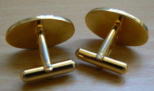 Vintage Dior gold tone cufflinks