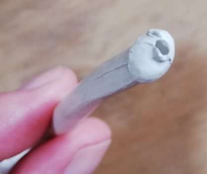 Antique clay pipe by Charles Crop of London, unused, late 1800s/early 1900s - see listing for detail