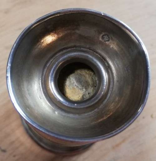 Antique Russian silver pedestal beaker 1893 - Moscow mark, engraved, 51g