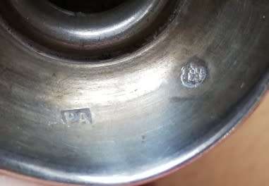 Antique Russian silver pedestal beaker 1893 - Moscow mark, engraved, 51g