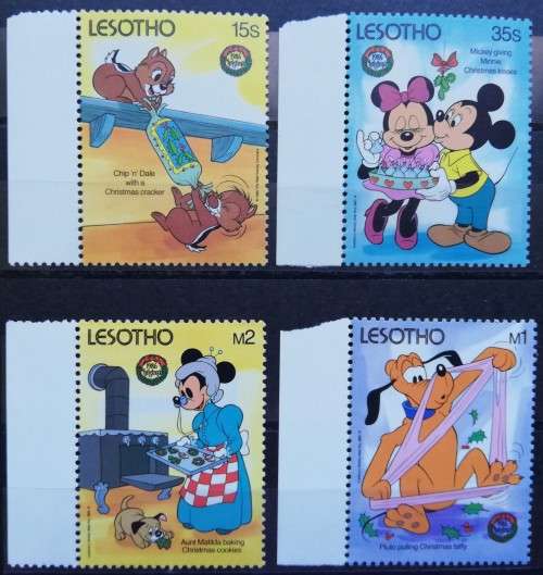 Lesotho lot of 36 MNH Disney stamps CV R950 - see listing for detail