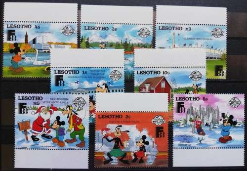 Lesotho lot of 36 MNH Disney stamps CV R950 - see listing for detail