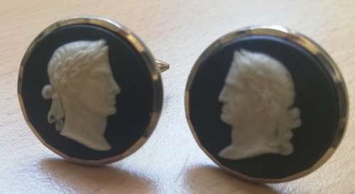 Vintage Roman figure cufflinks