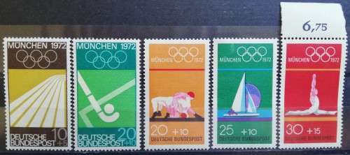1972 Germany lot of Olympic Games MNH stamps + minisheet