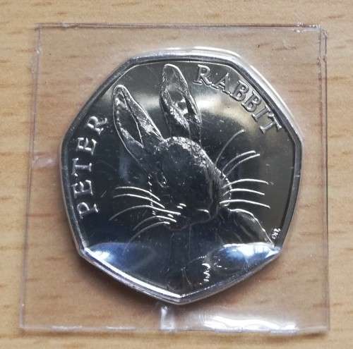 2016 Great Britain Commemorative 50 Pence Peter Rabbit, uncirculated