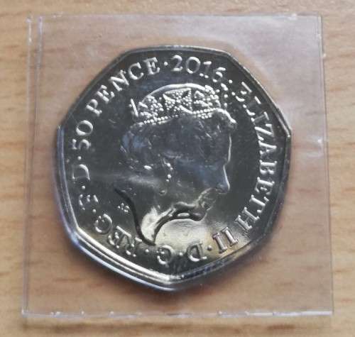 2016 Great Britain Commemorative 50 Pence Peter Rabbit, uncirculated