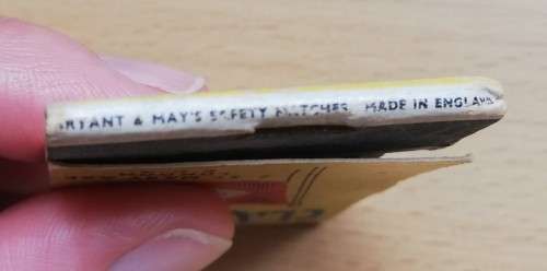 Vintage Clan Line shipping matchbook - one match used