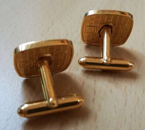 Vintage gold-plated City of Johannesburg cufflinks
