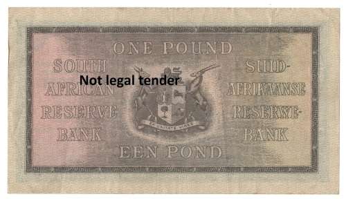 MH de Kock 1 Pound 30 September 1947 *excellent condition