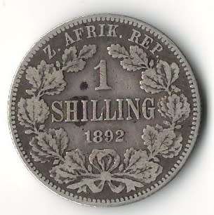 1892 ZAR 1 Shilling