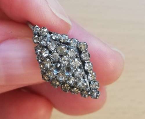 Vintage marcasite screw-on earrings