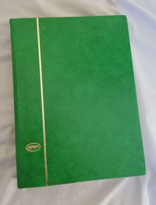 Stamp album, slightly damaged, 32 pages