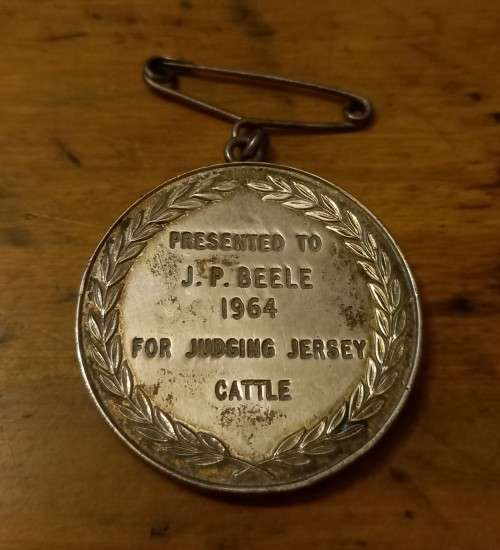 Cape Jersey Cattle Club medal 1964