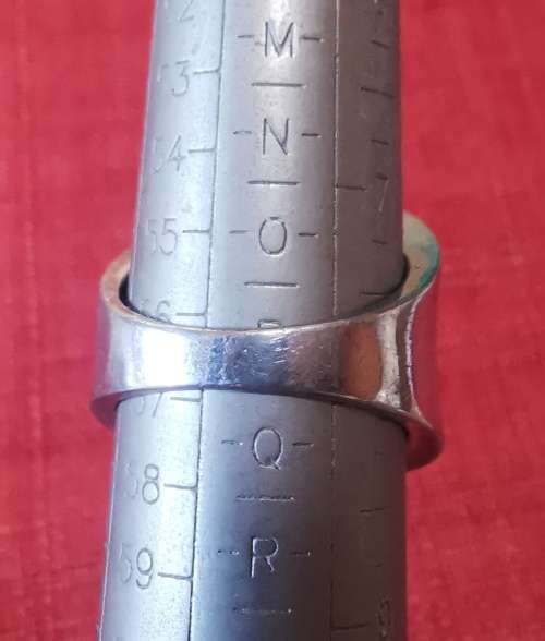 Vintage sterling silver ring with pink heart-shaped stone