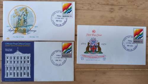 Australia lot of 20 FDCs from 1971