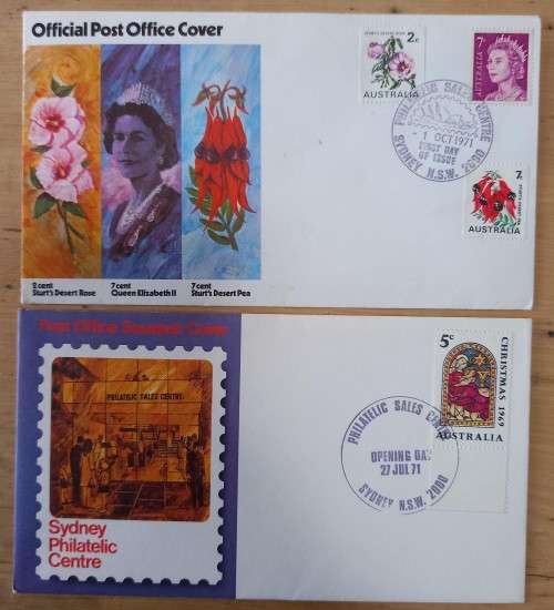 Australia lot of 20 FDCs from 1971