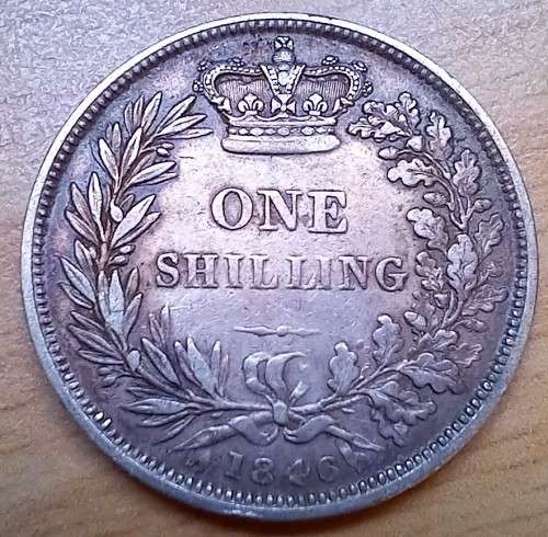 1846 Great Britain sterling silver shilling *great coin