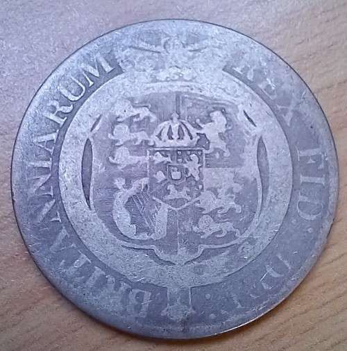 1818 Great Britain sterling silver 1/2 Crown