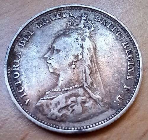 1887 Great Britain silver 1 Shilling