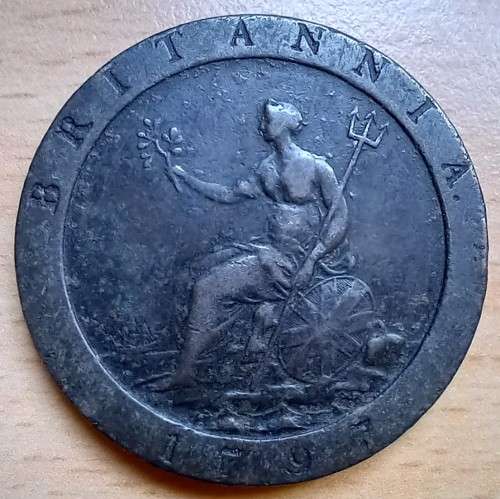 1797 Great Britain Cartwheel Penny - good detail