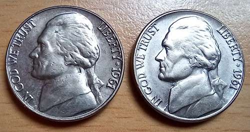 USA Nickels 1961 & 1961D - looks unused