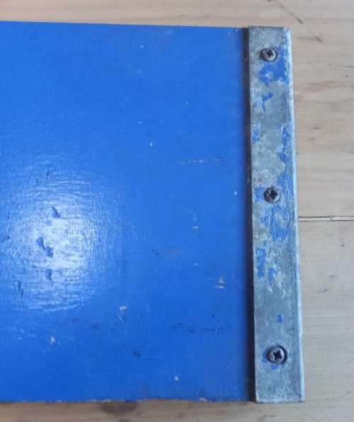 Original apartheid-era SA Railways Whites Only / Net Blankes wooden sign - one sided