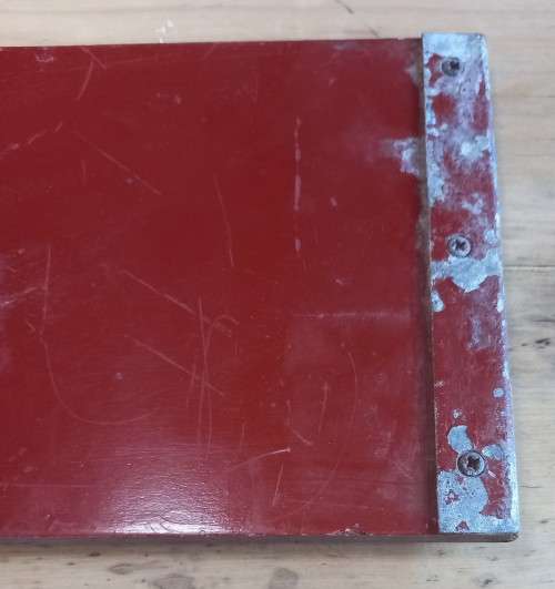 Original apartheid-era SA Railways Whites Only / Net Blankes wooden sign - one sided