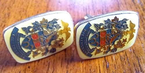 Vintage pair of Pietersburg coat of arms cufflinks