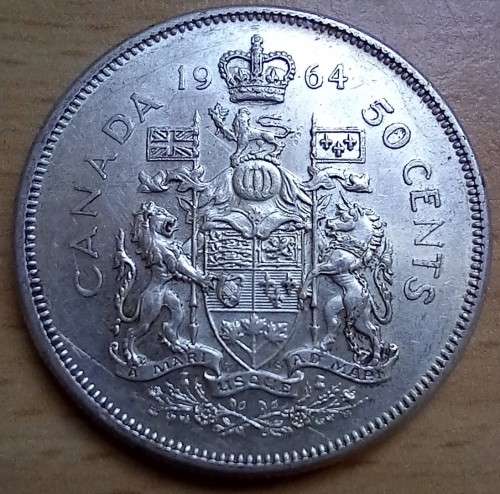 1964 Canada silver 50 Cents